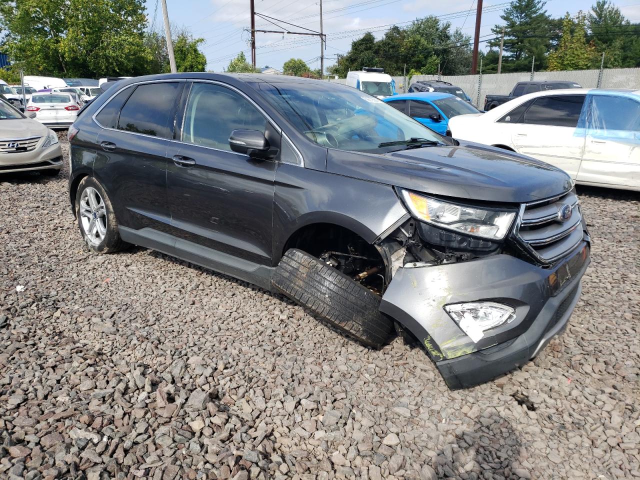 Lot #3033357821 2018 FORD EDGE TITAN