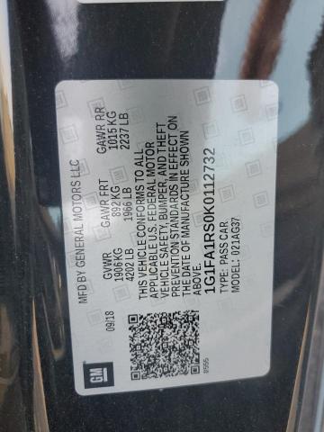2019 CHEVROLET CAMARO LS - 1G1FA1RS0K0112732