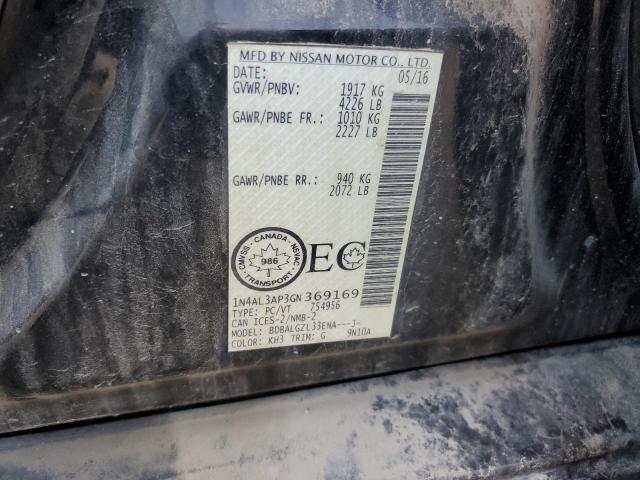 2016 NISSAN ALTIMA 2.5 - 1N4AL3AP3GN369169