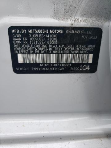 2024 MITSUBISHI MIRAGE G4 - ML32FUFJ0RHF06883