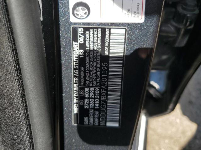 2015 MERCEDES-BENZ S 63 AMG - WDDUG7JBXFA201595