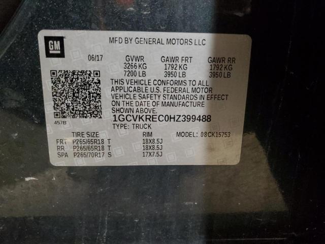 2017 CHEVROLET SILVERADO - 1GCVKREC0HZ399488