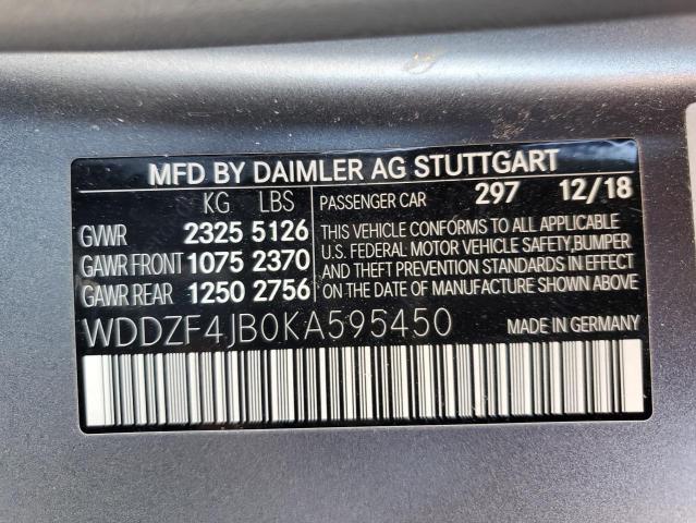 VIN WDDZF4JB0KA595450 2019 Mercedes-Benz E-Class, 300 no.13