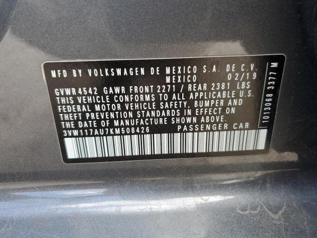 2019 VOLKSWAGEN GOLF SPORT - 3VW117AU7KM508426