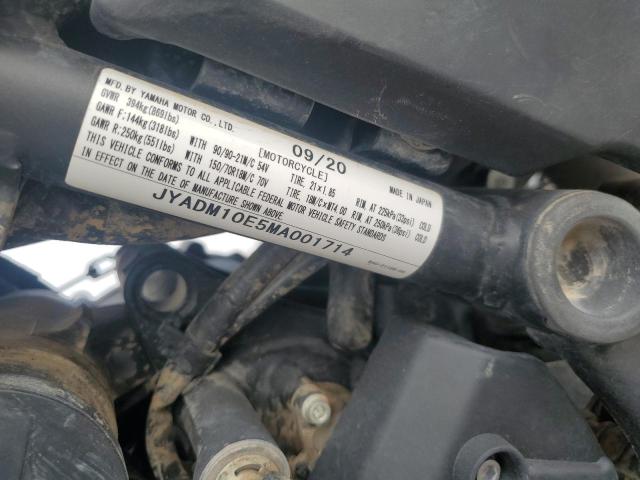 2021 YAMAHA XTZ690 JYADM10E5MA001714