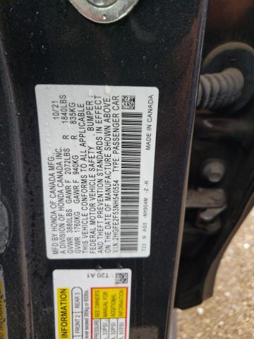 2022 HONDA CIVIC SPOR - 2HGFE2F53NH540554