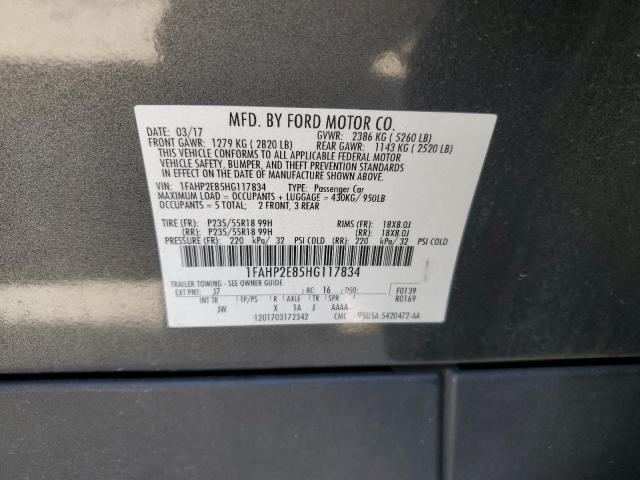2017 FORD TAURUS SEL - 1FAHP2E85HG117834