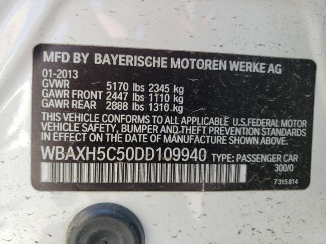 VIN WBAXH5C50DD109940 2013 BMW 5 Series, 528 XI no.12