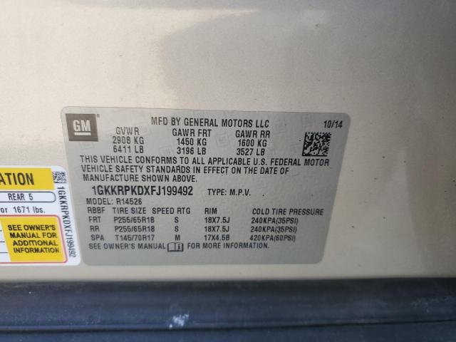 2015 GMC ACADIA SLE - 1GKKRPKDXFJ199492