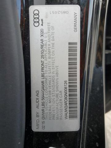 2016 AUDI S7 PRESTIG WAUW2AFC8GN008126