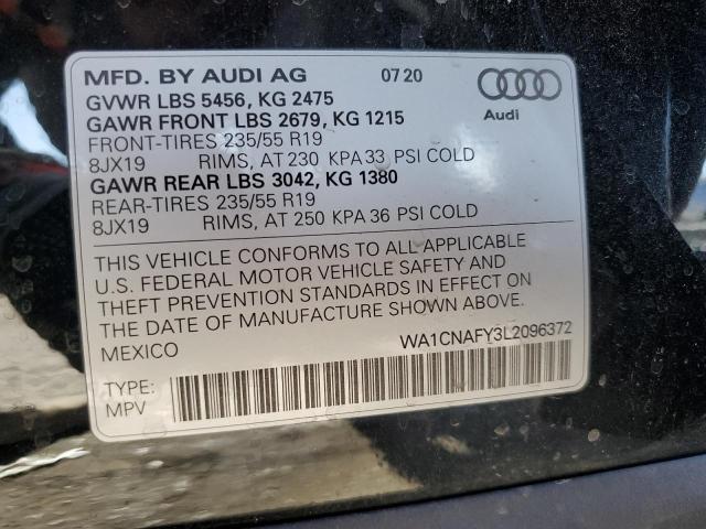 VIN WA1CNAFY3L2096372 2020 Audi Q5, Prestige no.12