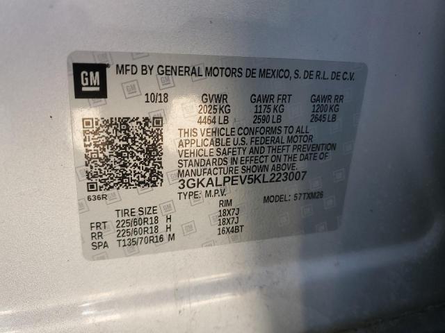 2019 GMC TERRAIN SL - 3GKALPEV5KL223007