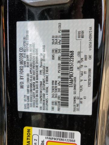 2022 FORD MUSTANG GT - 1FA6P8CFXN5122868