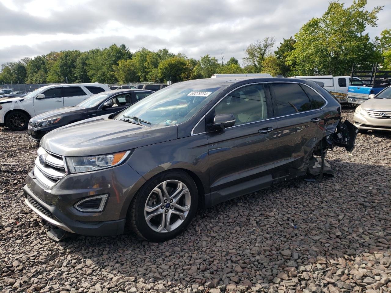 Lot #3033357821 2018 FORD EDGE TITAN