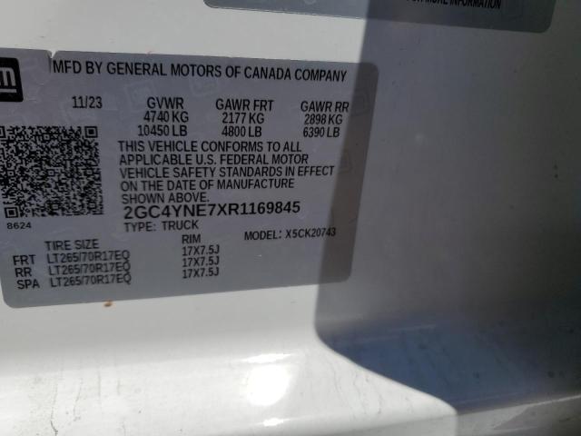 2024 CHEVROLET SILVERADO - 2GC4YNE7XR1169845