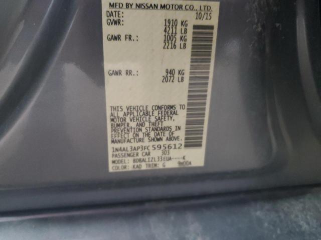 2015 NISSAN ALTIMA 4D 1N4AL3AP3FC595612