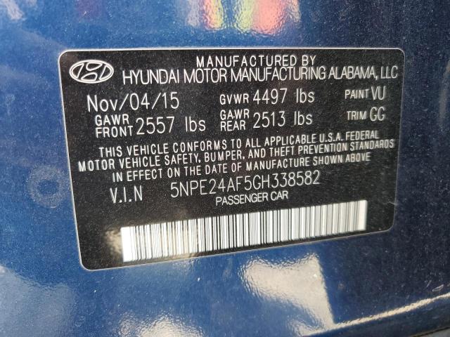 2016 HYUNDAI SONATA SE - 5NPE24AF5GH338582