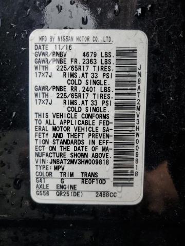 2017 NISSAN ROGUE S - JN8AT2MV3HW009818