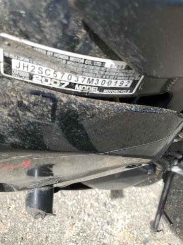 2007 HONDA CBR1000 RR JH2SC57037M300192
