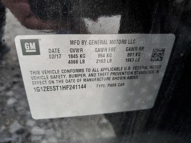 2017 CHEVROLET MALIBU LT - 1G1ZE5ST1HF241144