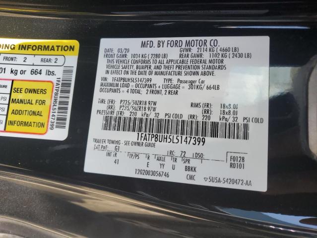 2020 FORD MUSTANG - 1FATP8UH5L5147399