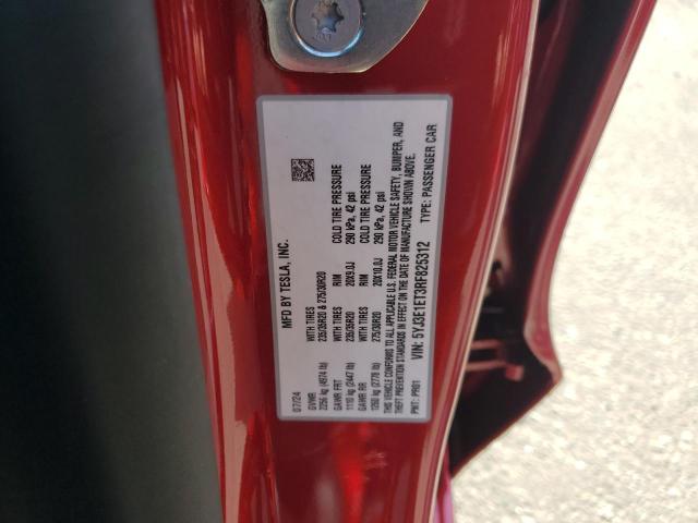 2024 TESLA MODEL 3 - 5YJ3E1ET3RF825312