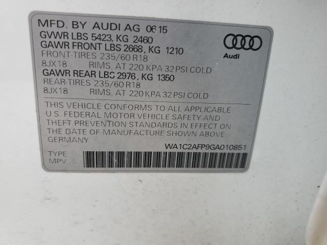 VIN WA1C2AFP9GA010851 2016 Audi Q5, Premium no.13