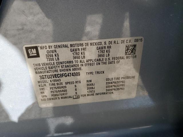 2015 GMC SIERRA K15 - 3GTU2VEC8FG474309