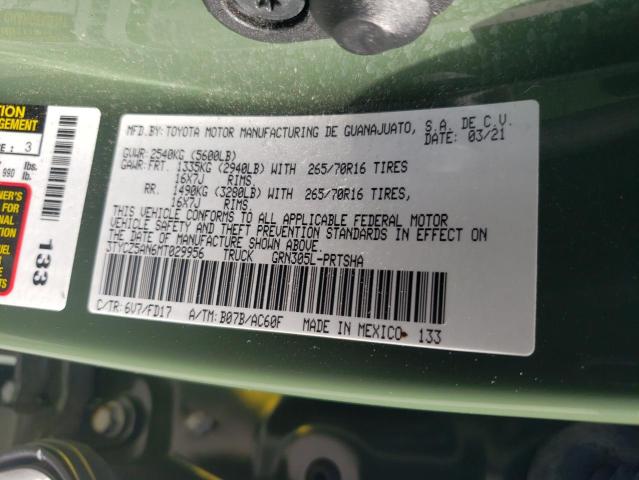 2021 TOYOTA TACOMA DOU - 3TYCZ5AN6MT029956