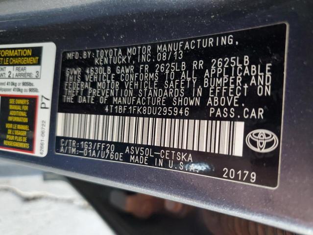 VIN 4T1BF1FK8DU295946 2013 Toyota Camry, L no.13