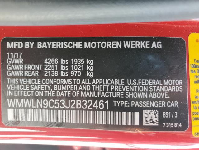 2018 MINI COOPER S C - WMWLN9C53J2B32461