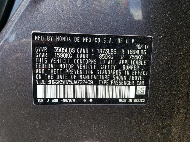 2018 HONDA FIT SPORT - 3HGGK5H75JM722409