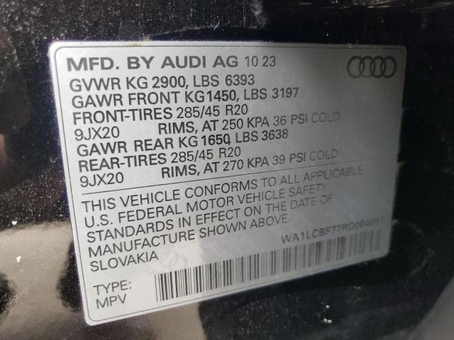 VIN WA1LCBF77RD004891 2024 Audi Q7, Premium Plus no.13