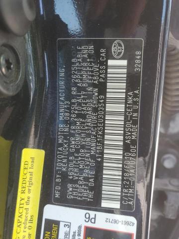 VIN 4T1BF1FK5EU303549 2014 Toyota Camry, L no.12