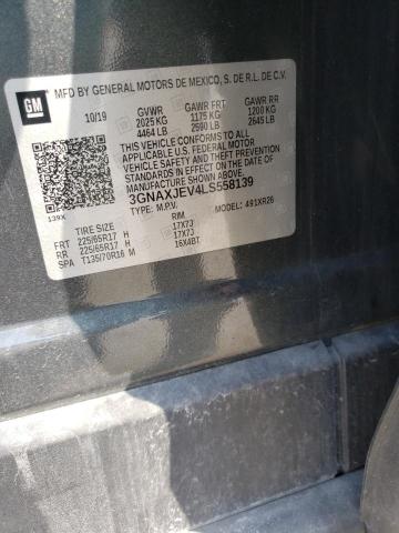 2020 CHEVROLET EQUINOX LT - 3GNAXJEV4LS558139