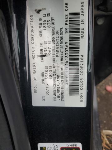 VIN JM1BL1TF2D1830369 2013 Mazda 3, I no.12