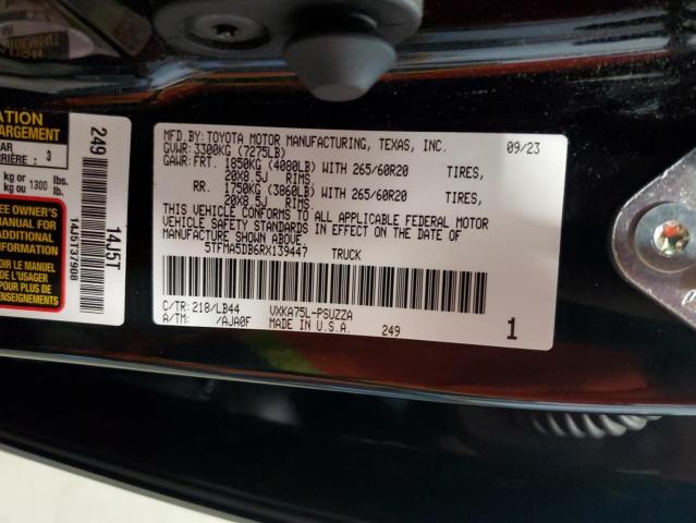 2024 TOYOTA TUNDRA CRE - 5TFMA5DB6RX139447