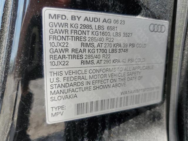 2023 AUDI SQ8 PREMIU WA1AWBF18PD038166