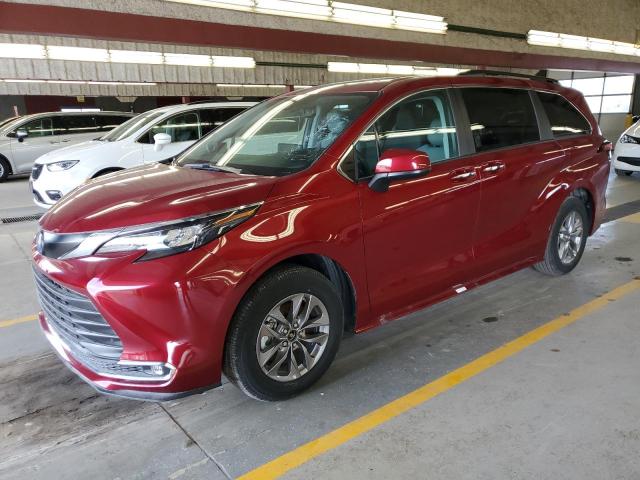 TOYOTA SIENNA XLE 2024 red  hybrid engine 5TDJRKEC9RS196605 photo #1