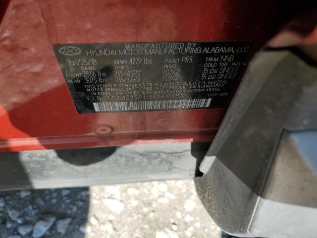 2019 HYUNDAI SANTA FE S - 5NMS23AD6KH008810
