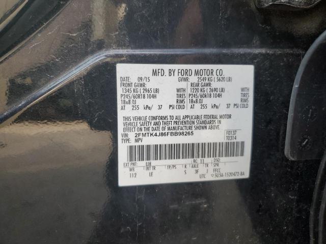 VIN 2FMTK4J86FBB98265 2015 Ford Edge, Sel no.13