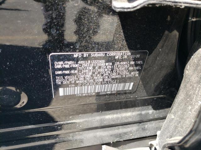 2020 SUBARU FORESTER - JF2SKADC9LH532643
