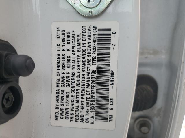 VIN 19XFB2F97EE263798 2014 Honda Civic, Exl no.12