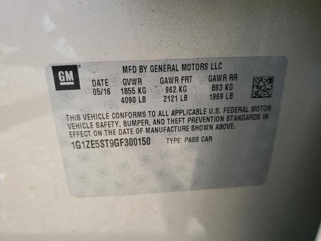 2016 CHEVROLET MALIBU LT - 1G1ZE5ST9GF300150