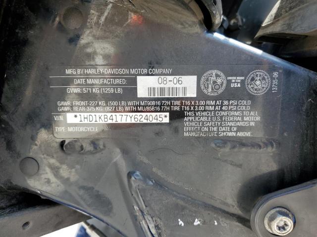 2007 HARLEY-DAVIDSON FLHX - 1HD1KB4177Y624045
