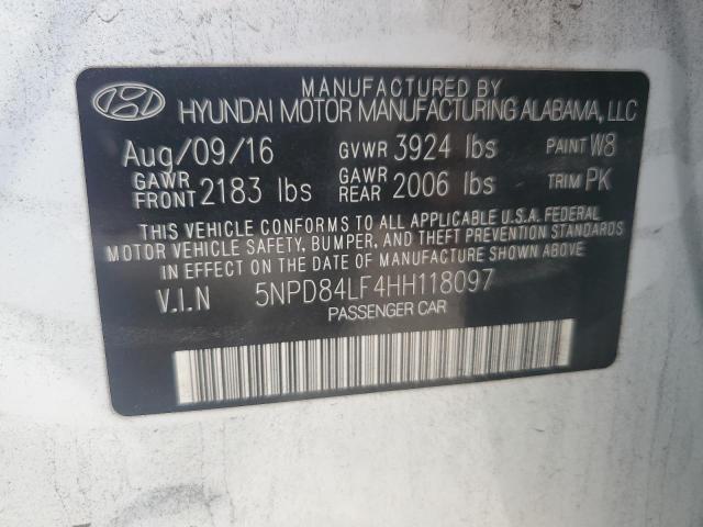 2017 HYUNDAI ELANTRA SE - 5NPD84LF4HH118097