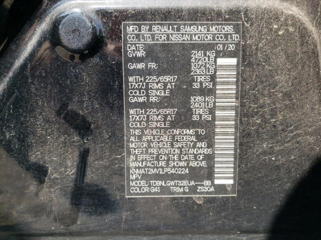 2020 NISSAN ROGUE S - KNMAT2MV1LP540224