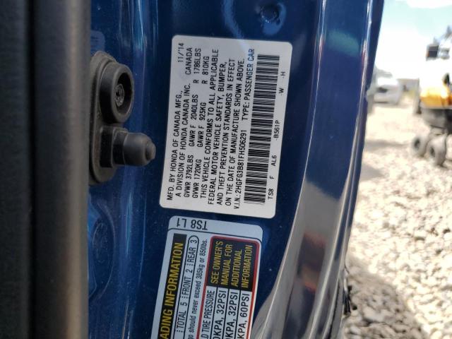 2015 HONDA CIVIC EX - 2HGFG3B81FH506291