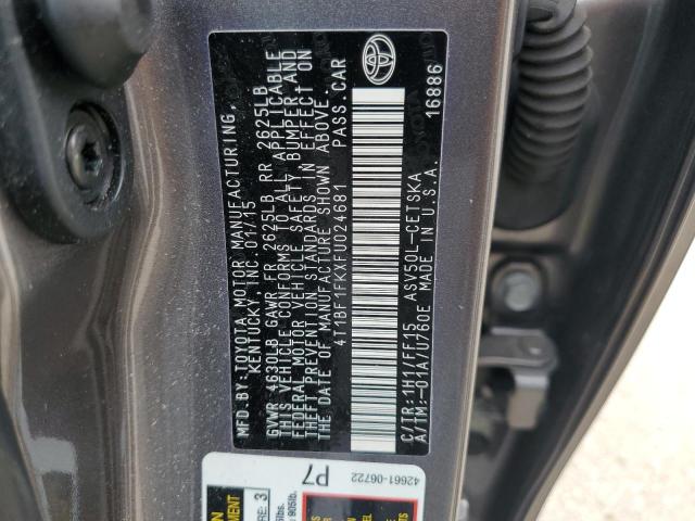 VIN 4T1BF1FKXFU024681 2015 Toyota Camry, LE no.12