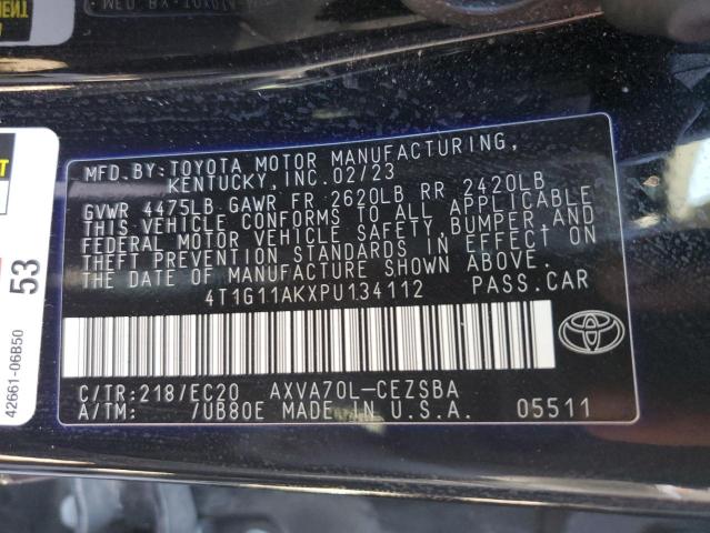 2023 TOYOTA CAMRY SE N - 4T1G11AKXPU134112